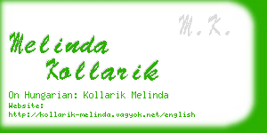 melinda kollarik business card